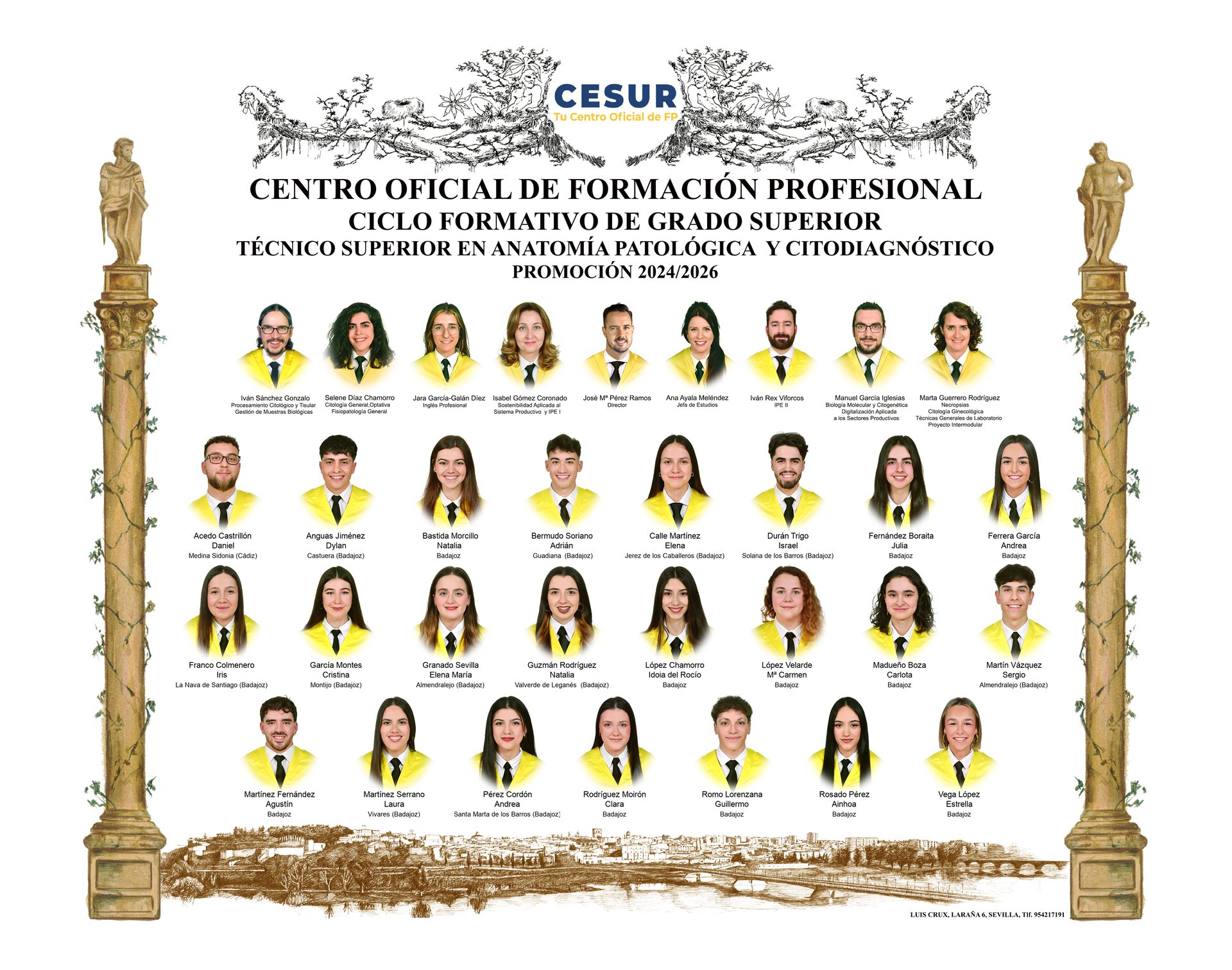 Ejemplo de orla universitaria Luis Crux